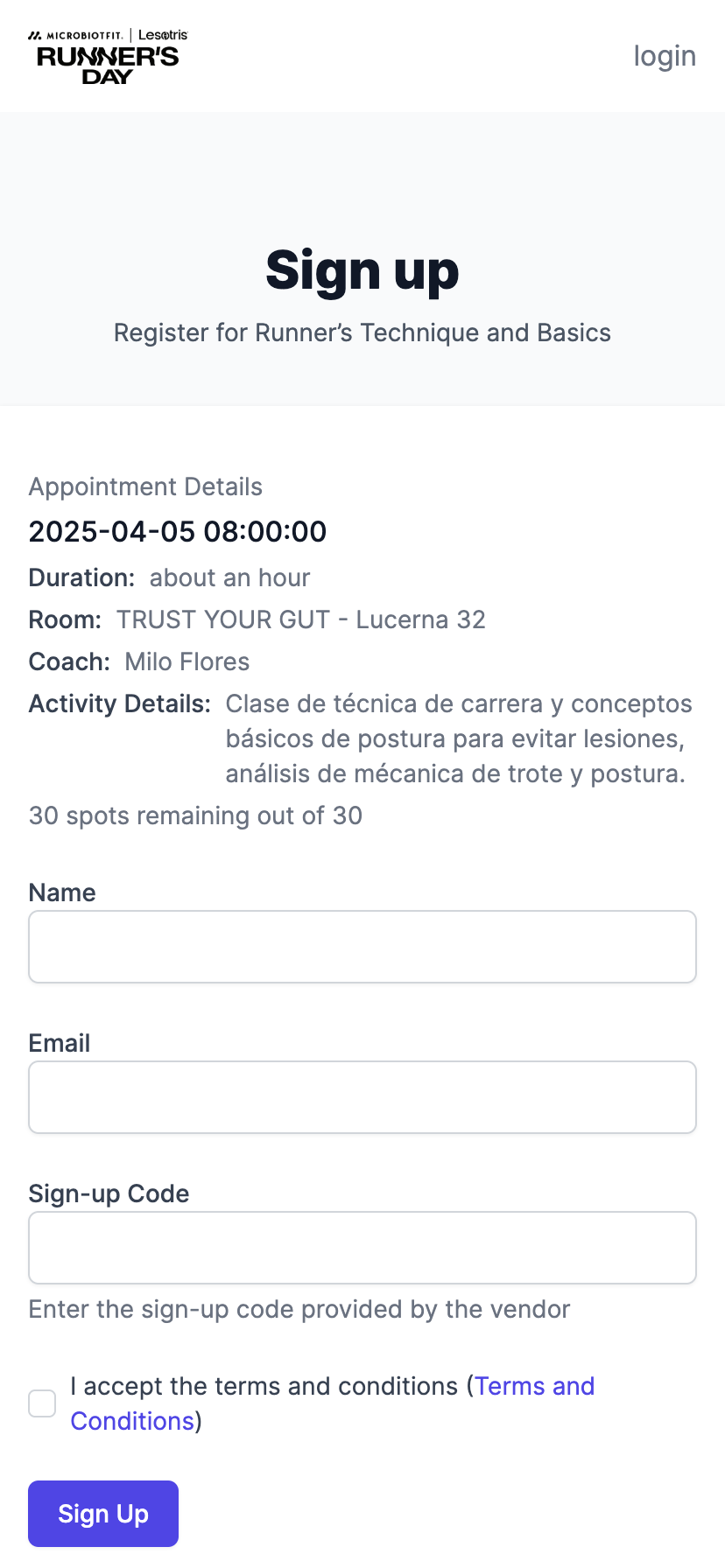 Dashboard screenshot